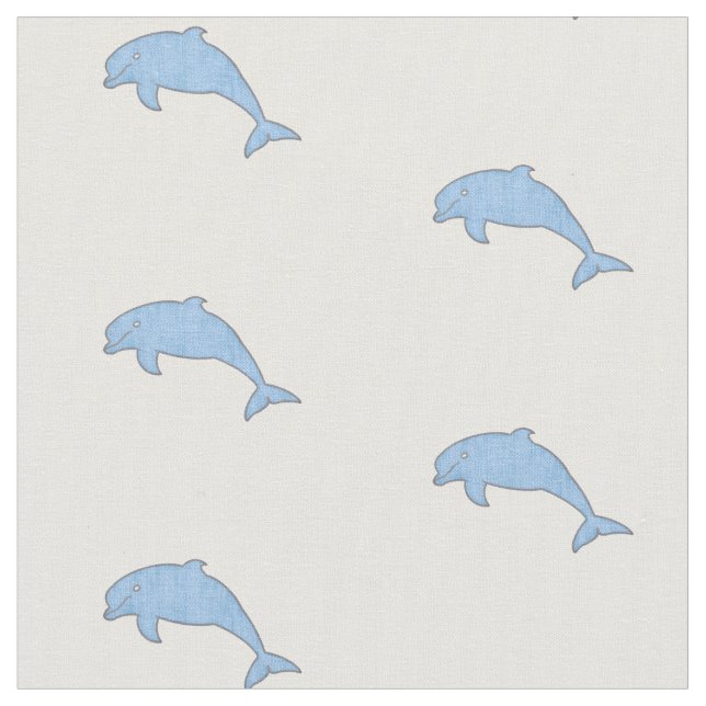 Tissu Dauphins bleu-clair vintages (Fermer)