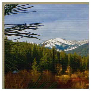 Tissu d'automne de montagne