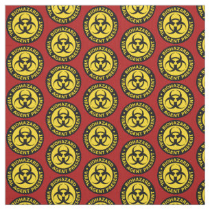 Tissu d'avertissement de risque biologique rouge, 