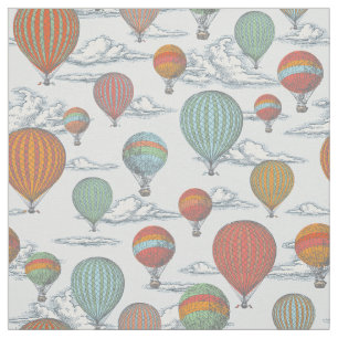 Tissu de ballon à air chaud Vintage vers le haut
