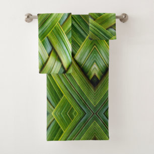 Tissu de bambou vert frais