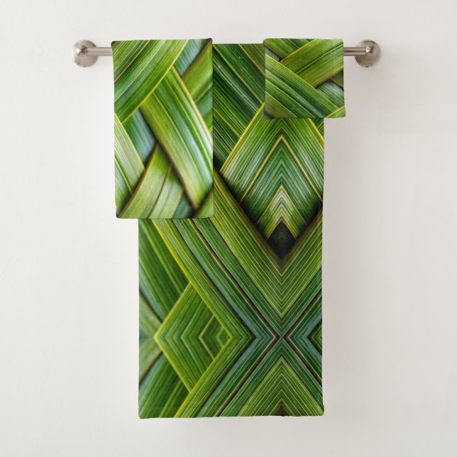 Tissu de bambou vert frais (En situation)
