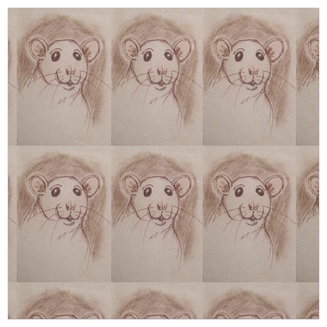 Tissu de bande dessinée de rat de Rat-tastic (Échantillon)