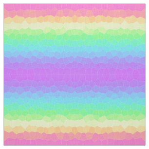 Tissu de bandes géométriques arc-en-ciel