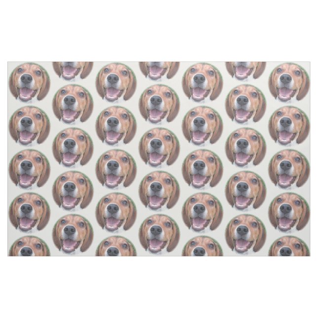 Tissu de beagle de visage à hurler environ (Fat Quarter)