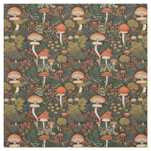 Tissu De Beaux Champignons (Échantillon)