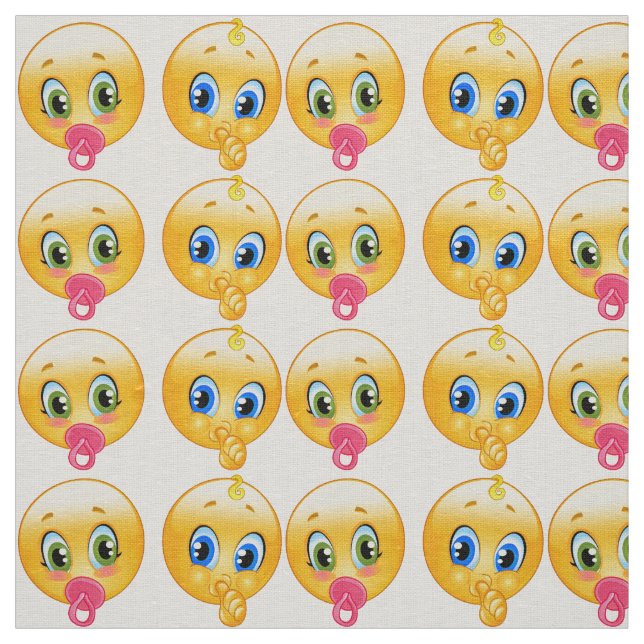 tissu de bébé emojis (Échantillon)