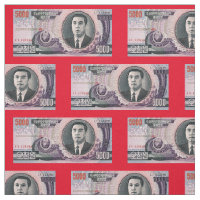 Tissu de billet de banque de la Corée du Nord