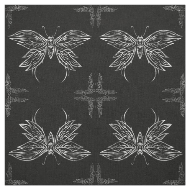 Tissu de bloc de courtepointe de papillon Tribal A (Échantillon)