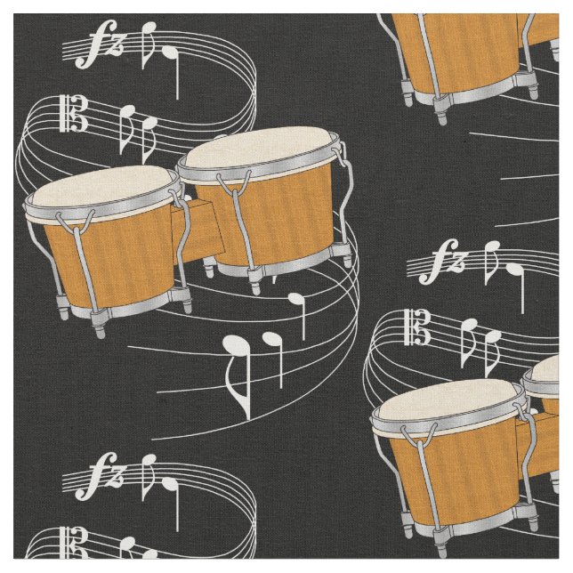 Tissu de bongos - obscurité (Fermer)