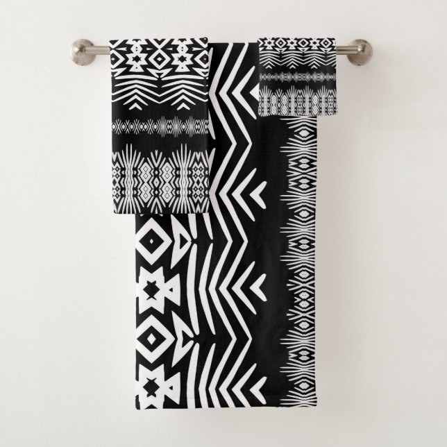 Tissu de boue noir et blanc  (En situation)