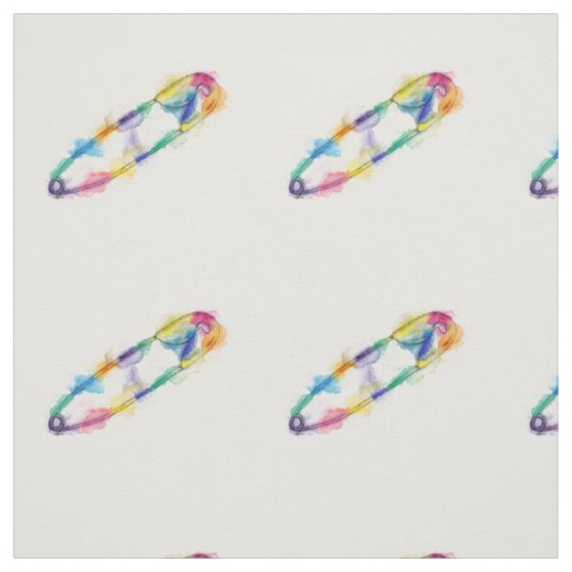 Tissu de broche de sécurité arc-en-ciel (Échantillon)