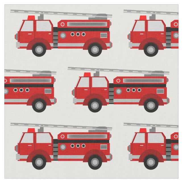 Tissu de camion de pompiers rouges (Fermer)
