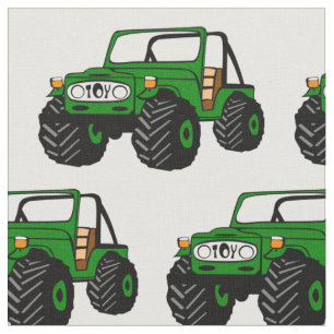 Tissu de camion tout-terrain vert