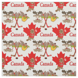 Tissu de castor et d'orignal canadien