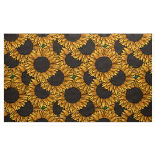 Tissu de champ de tournesols
