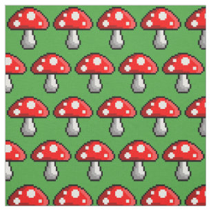 Tissu de champignon de pixel