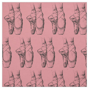 Tissu de Chaussons de Ballet Rose