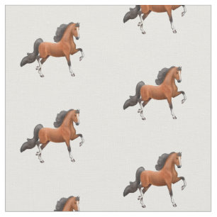 Tissu de cheval de Saddlebred d'Américain de baie