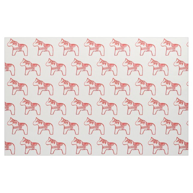 Tissu de cheval de travail rouge (Fat Quarter)