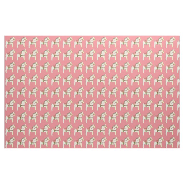 tissu de cheval jaune avec rose (Yard)
