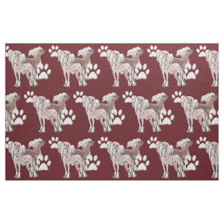 Tissu de chien de race chinoise