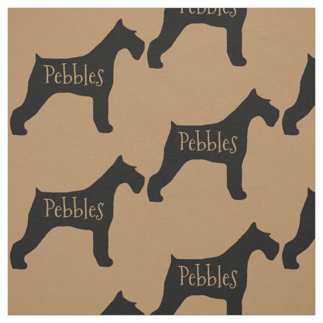 Tissu de chien Schnauzer géant personnalisé (Échantillon)