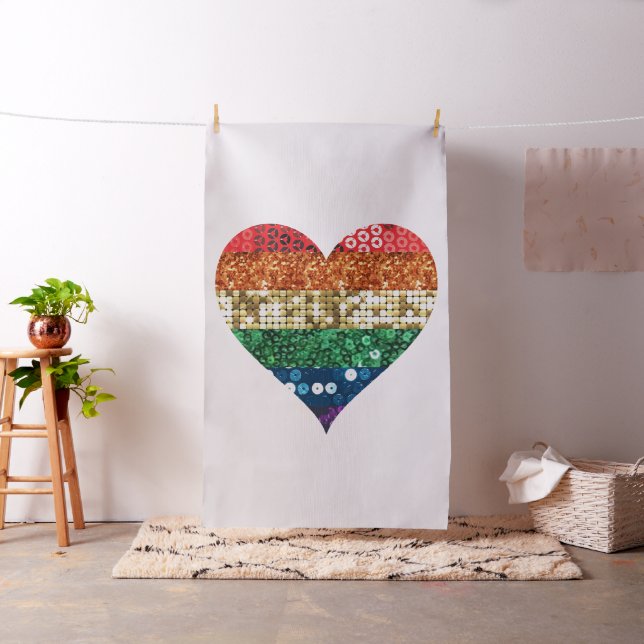 tissu de coeur arc-en-ciel lgbt (In Situ)