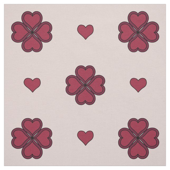 Tissu de coeurs pour la Saint-Valentin (Échantillon)