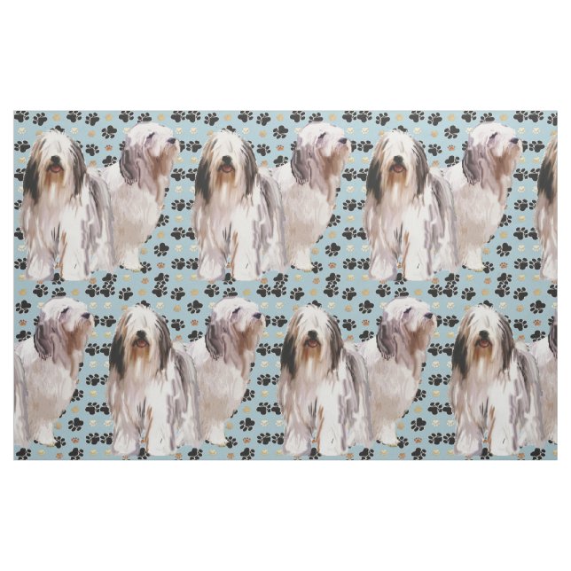Tissu de collimateurs et de empreintes de pattes (Fat Quarter)