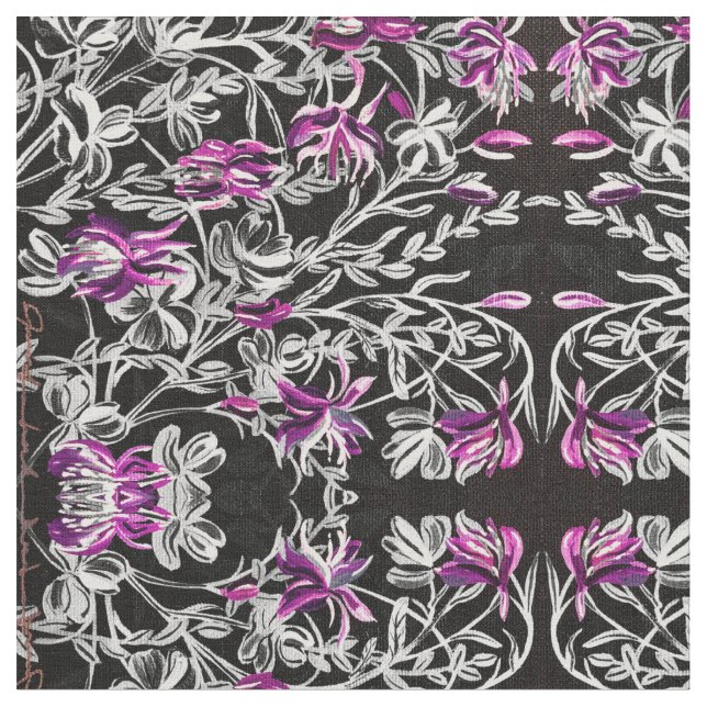 Tissu de colonne rose et noire (Fermer)