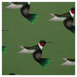 Tissu de concepteur de colibri