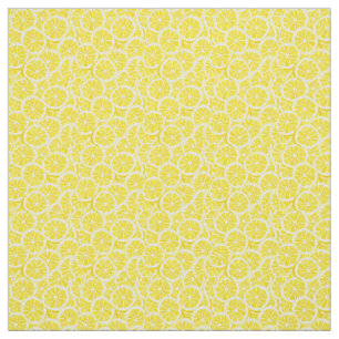 Tissu de conception de citrons tranchés