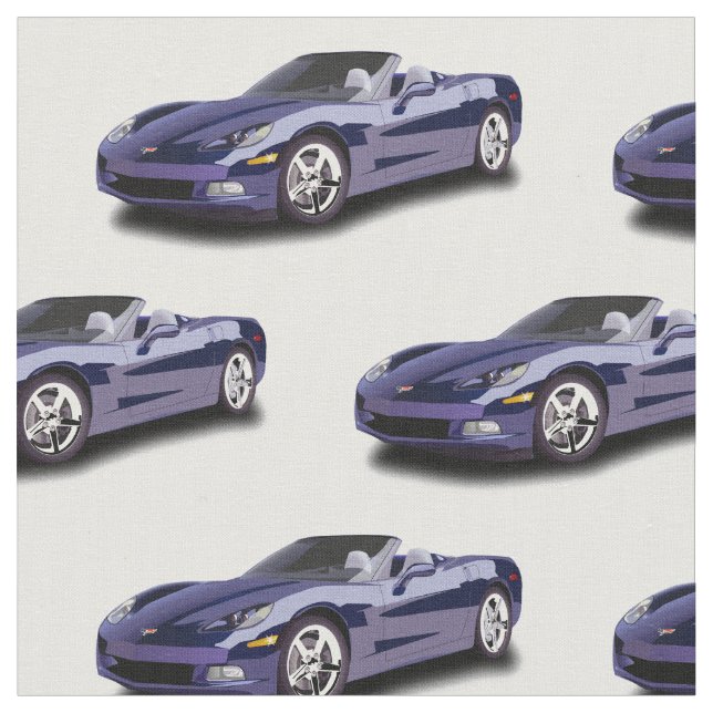Tissu de convertible de Corvette (Fermer)