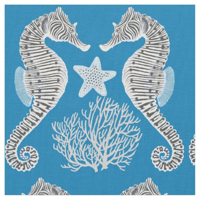 Tissu de corail d'étoiles de mer d'hippocampe (Fermer)