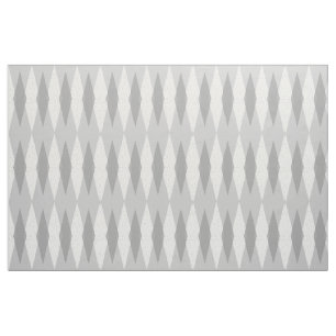 Tissu de coton à motifs de losanges gris moderne