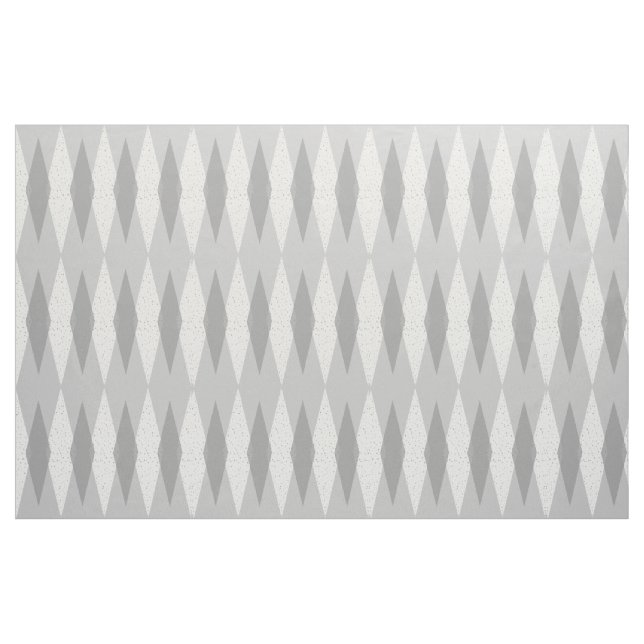Tissu de coton à motifs de losanges gris moderne (Fat Quarter)
