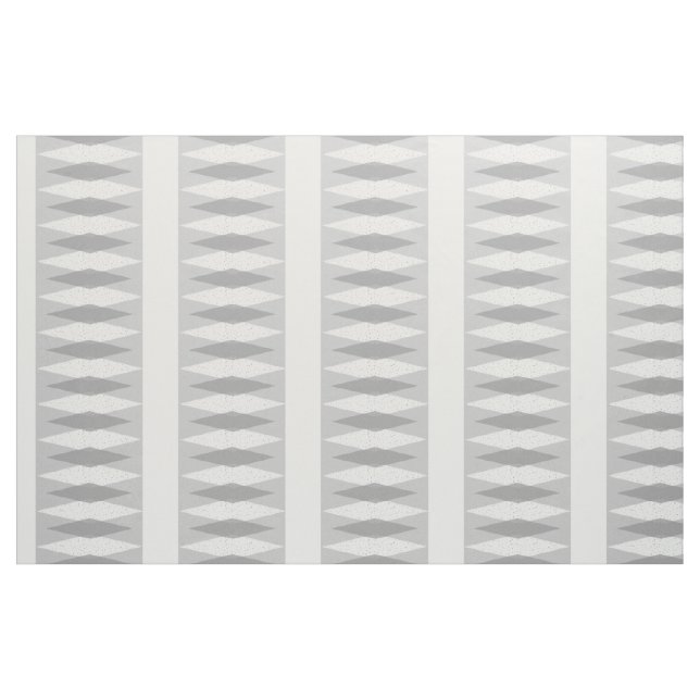 Tissu de coton à motifs de losanges gris moderne (Fat Quarter)