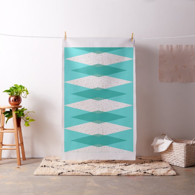 Tissu de coton à motifs de losanges moderne de la (In Situ)