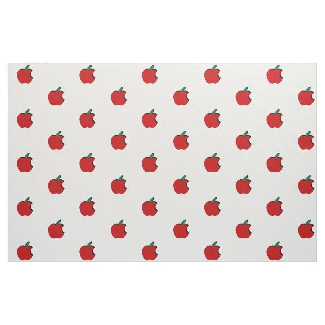Tissu de coton combé de pommes en morceaux (largeu (Fat Quarter)