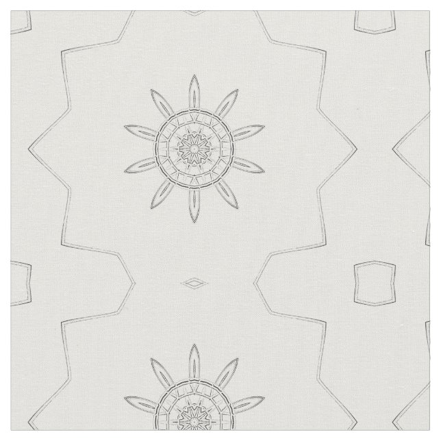 Tissu de coton des flocons de neige (Fermer)