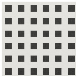 Tissu de coton imprimé, Carreaux noirs
