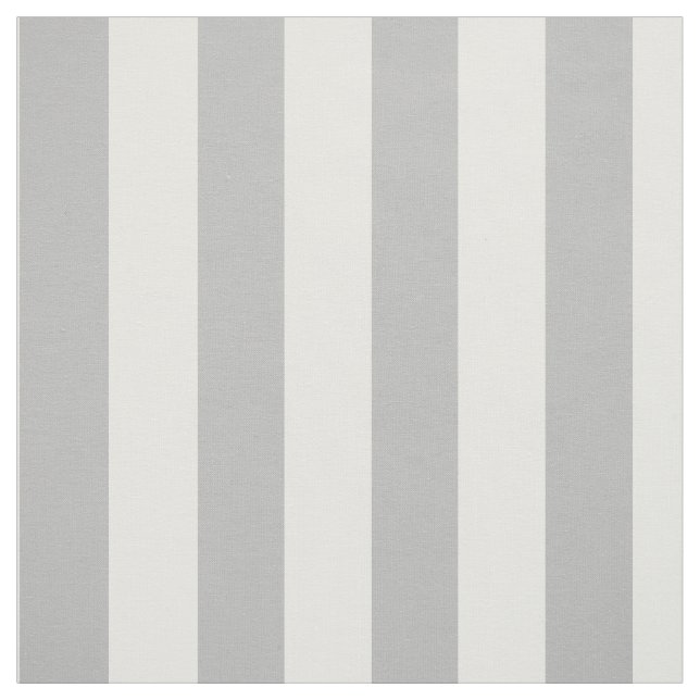 Tissu de coton imprimé, rayures grises et blanches (Échantillon)