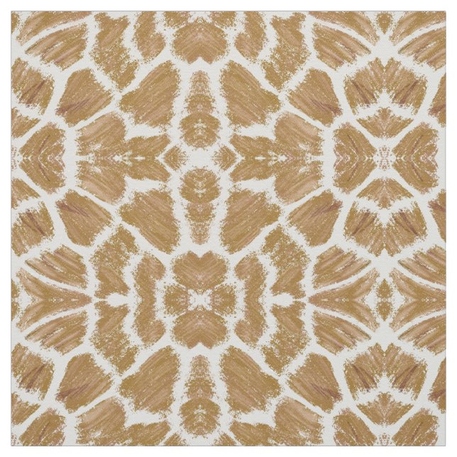 Tissu de coton inspiré par la Giraffe (Échantillon)