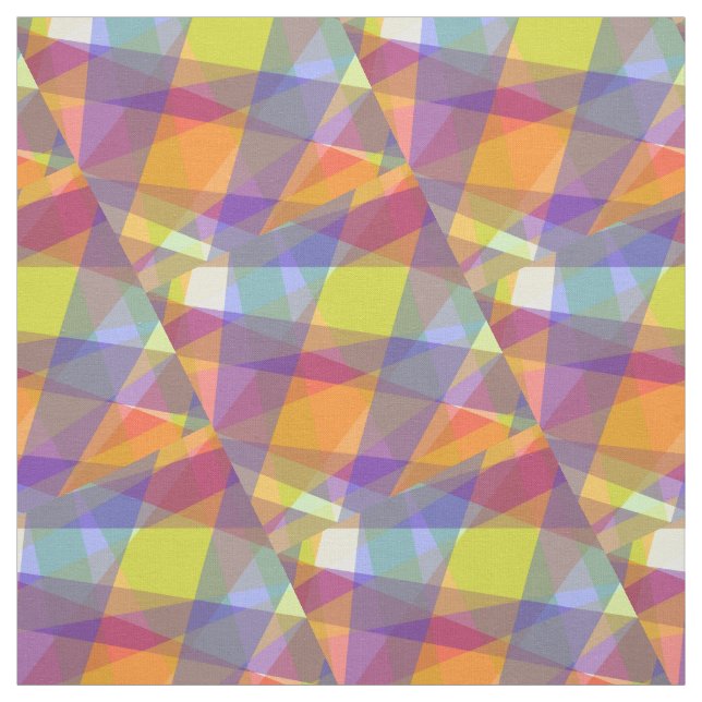 Tissu de coton peigné - Géométrique léger (Échantillon)