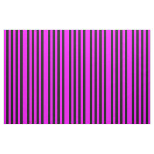 Tissu de coton peigné Magenta et noir