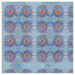 Tissu de coton peigné Mandala Motif (56 pouces de 