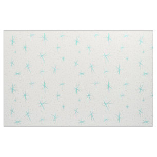 Tissu de coton peigné par Starburst de turquoise