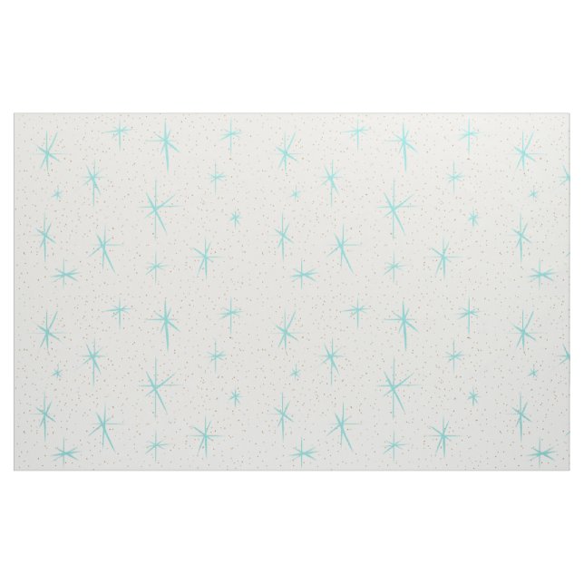 Tissu de coton peigné par Starburst de turquoise (Fat Quarter)