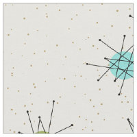 Tissu de coton peigné par Starbursts atomique